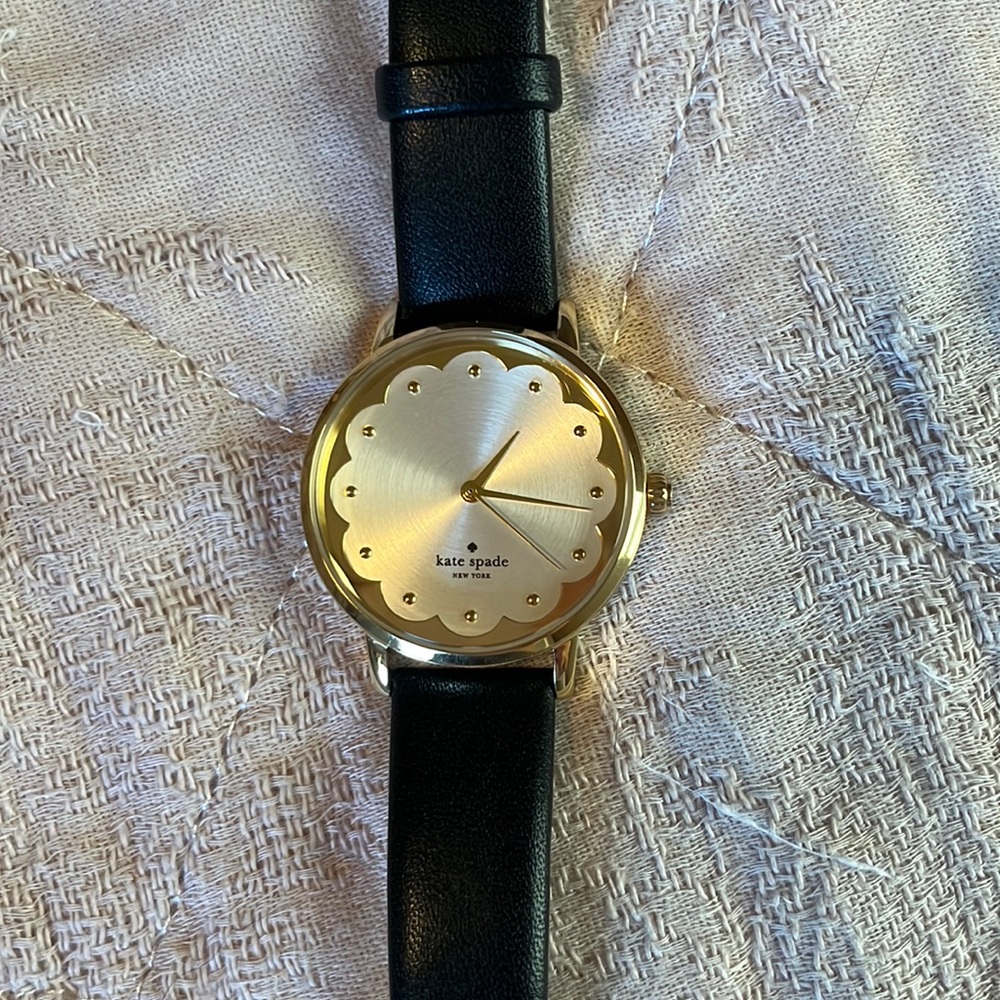 Kate Spade black & gold watch